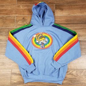 Vintage Rainbow Brite hoodie Small 80's 90's Color
